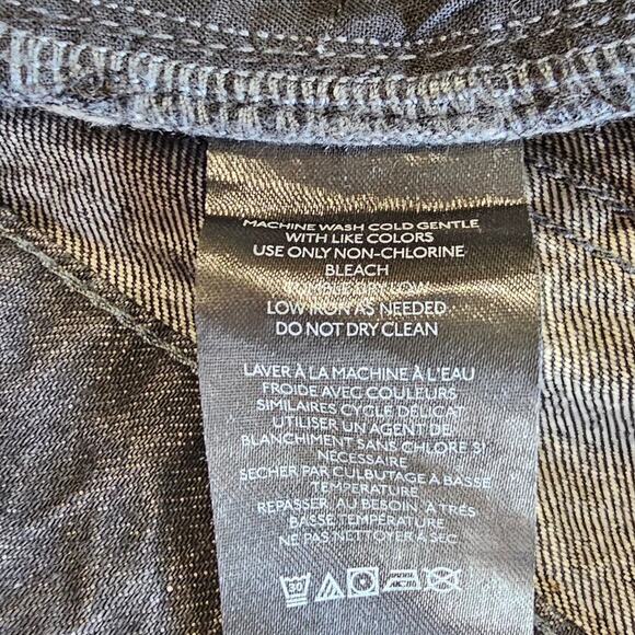 BDG Urban Outfitters Asymmetrical A-Line Cutoff Denim Short Black Size 27 - Picture 10 of 10